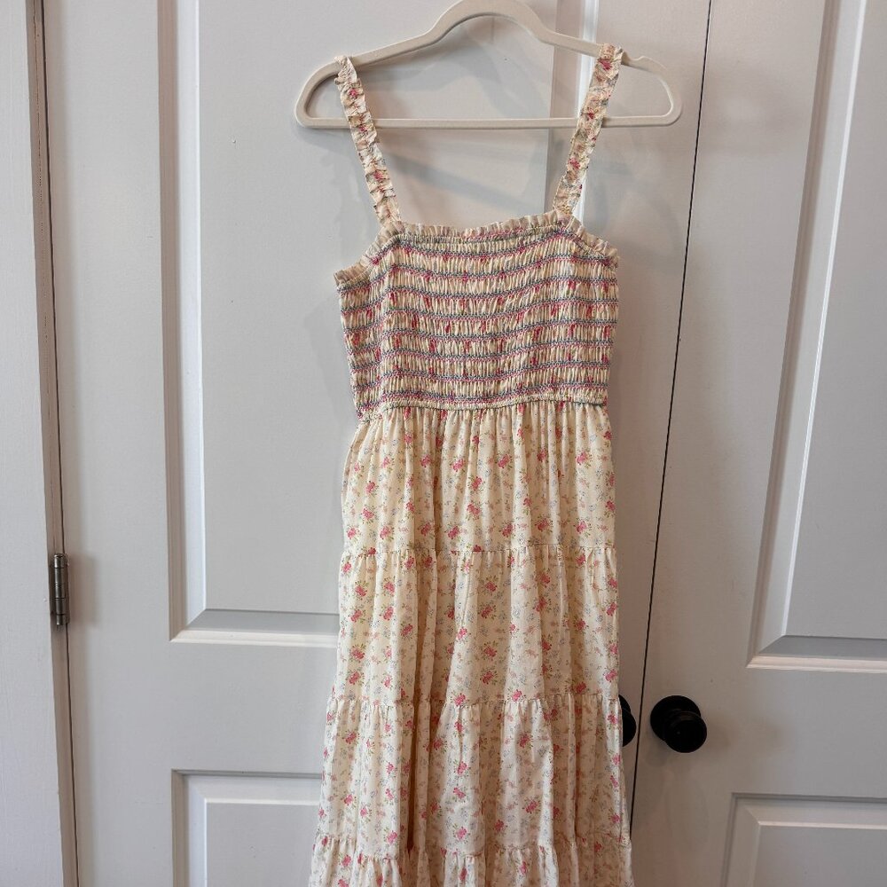 NWT Storia Dress with Ruffle Dainty Straps Size S